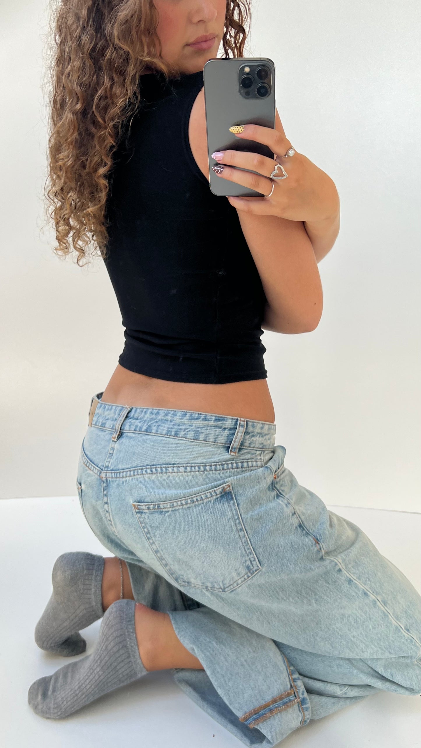 00s bad girl black tank top- size S