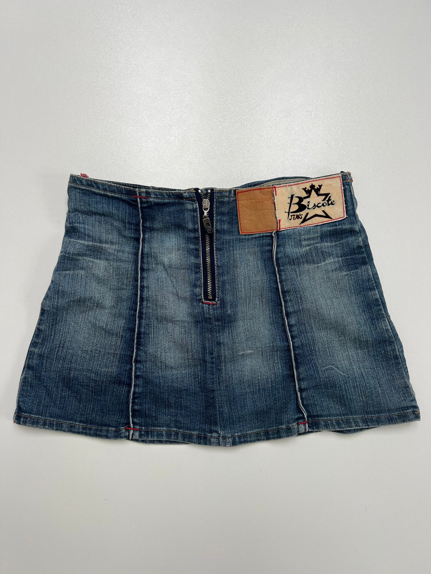 00s low rise denim mini skirt- size XS
