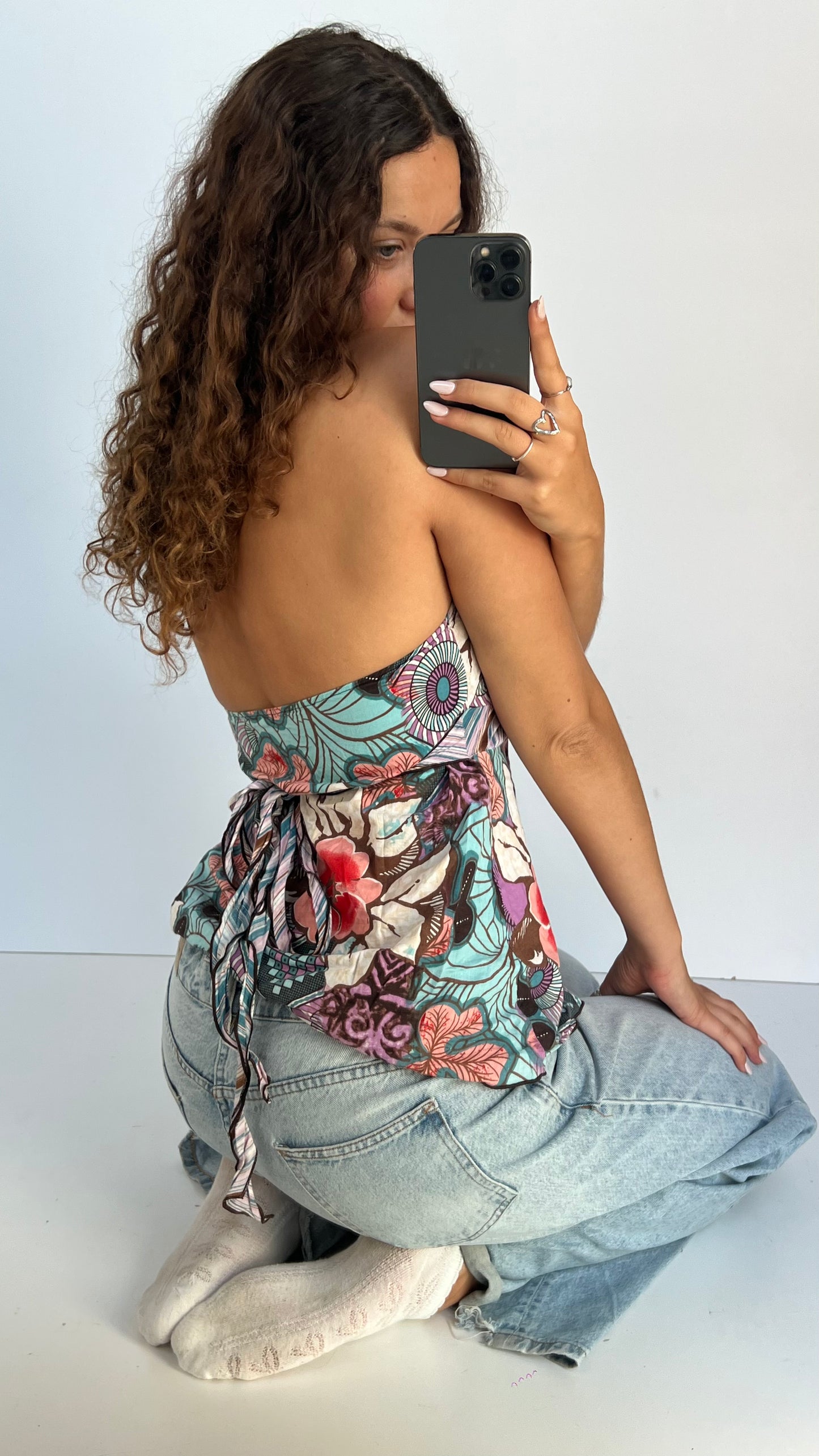 00s purple floral cami- size S