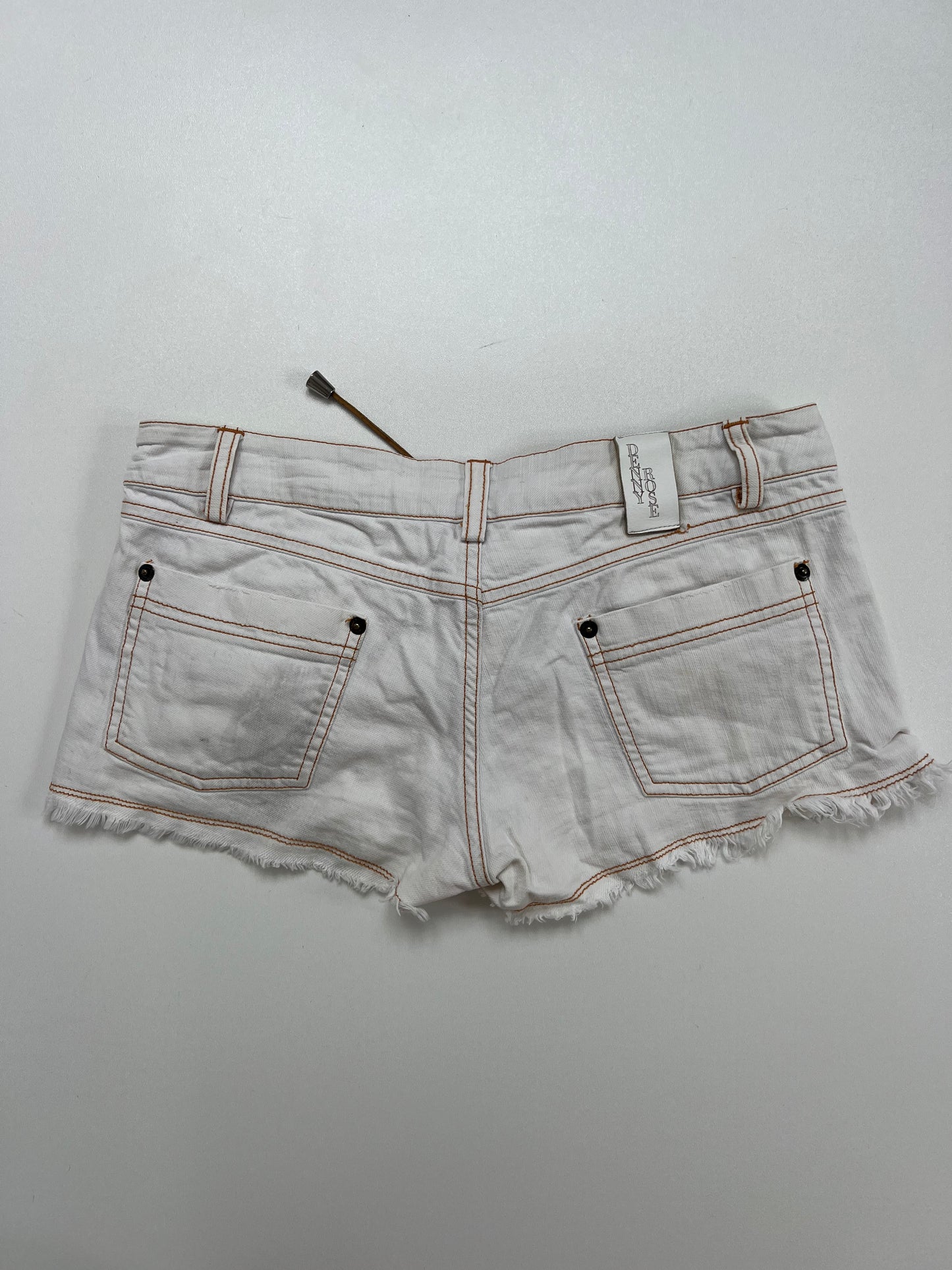 00s white micro shorts- size XS