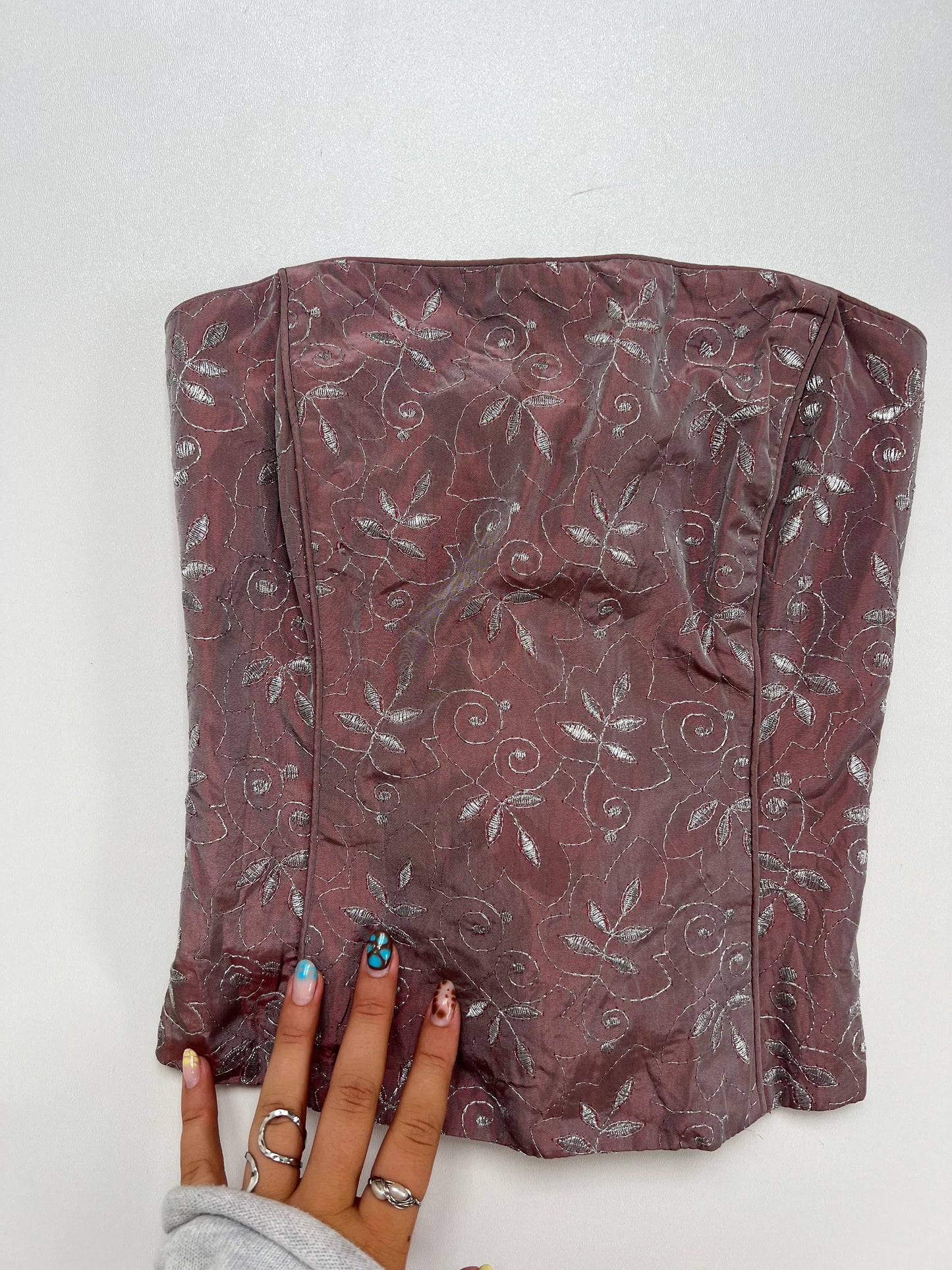 00s purple corset cami- size XS