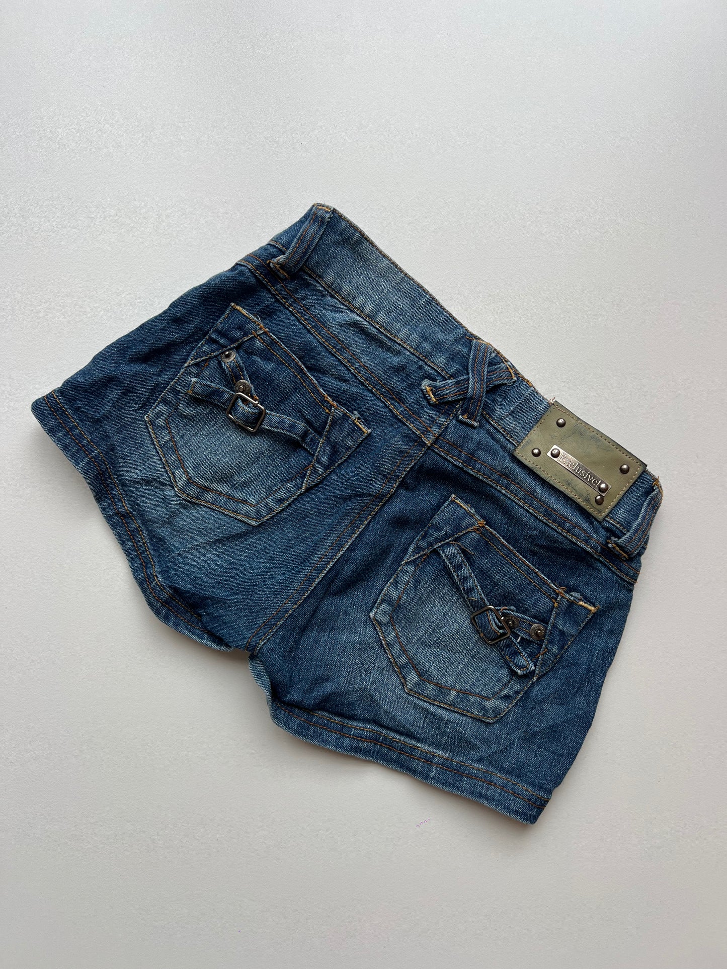00s denim micro shorts- size XS