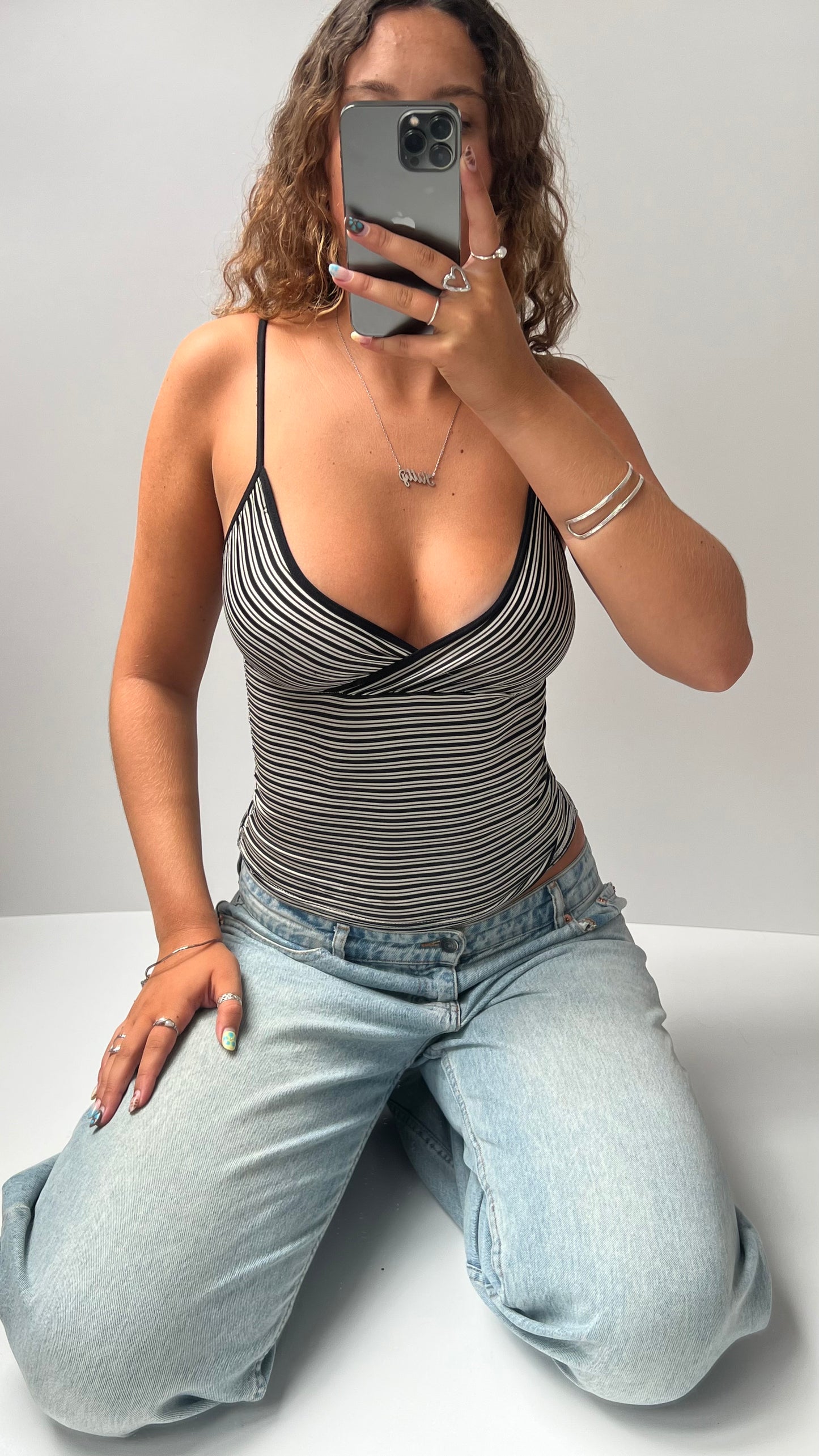 00s striped cami- size XS