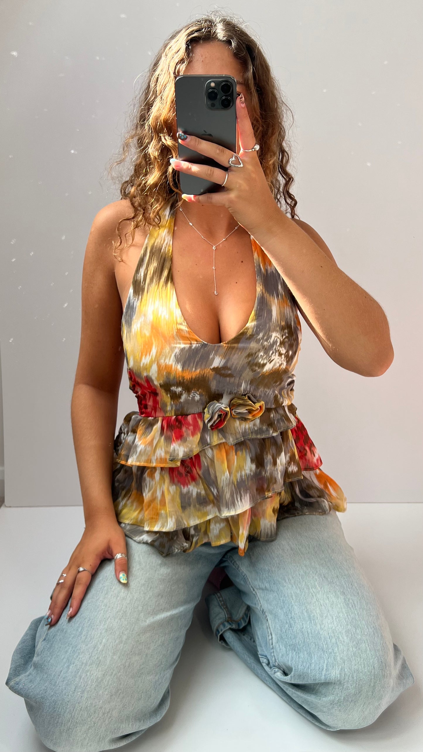 00s mesh babydoll cami- size M