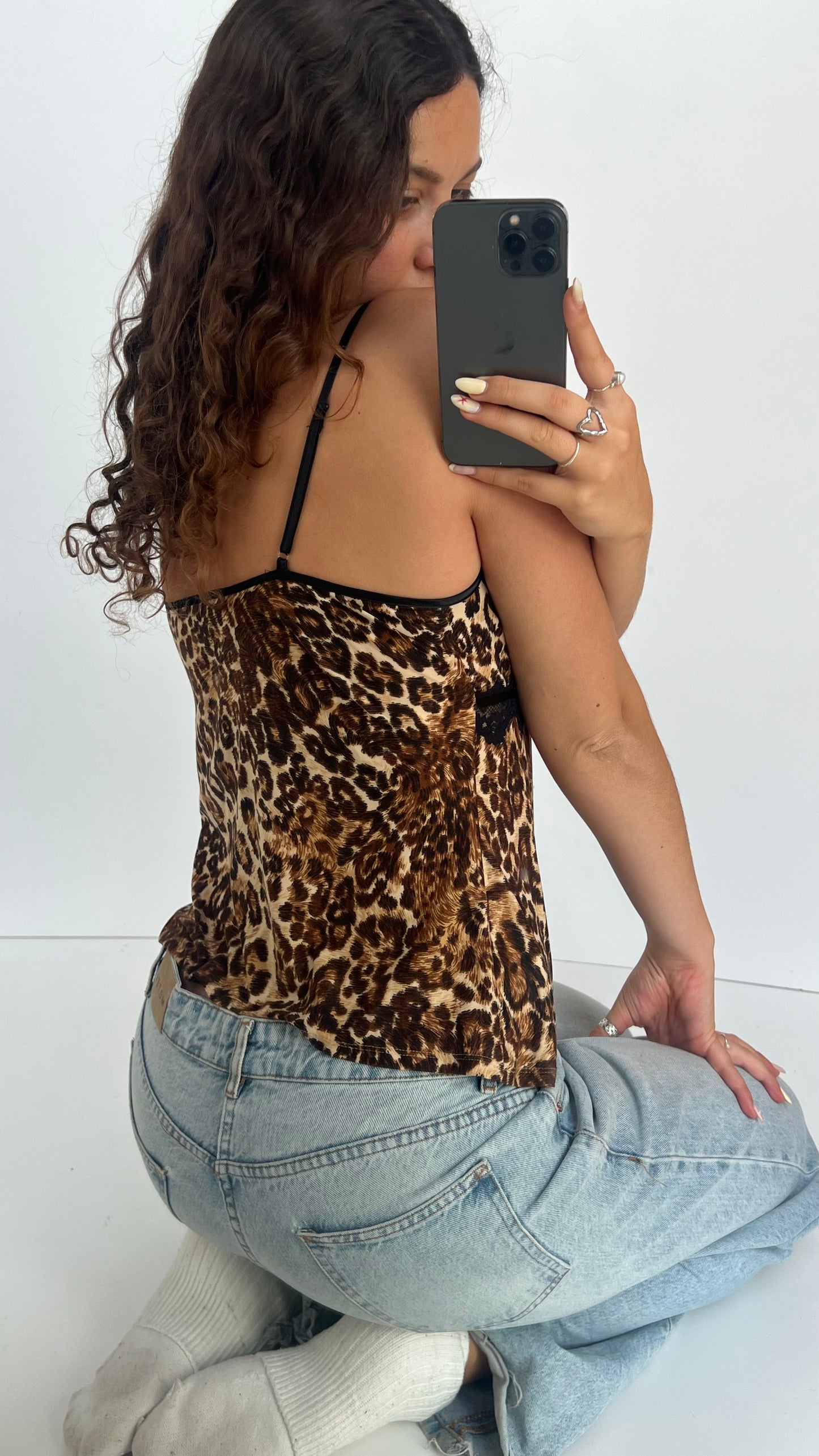 00s leopard print cami- size S