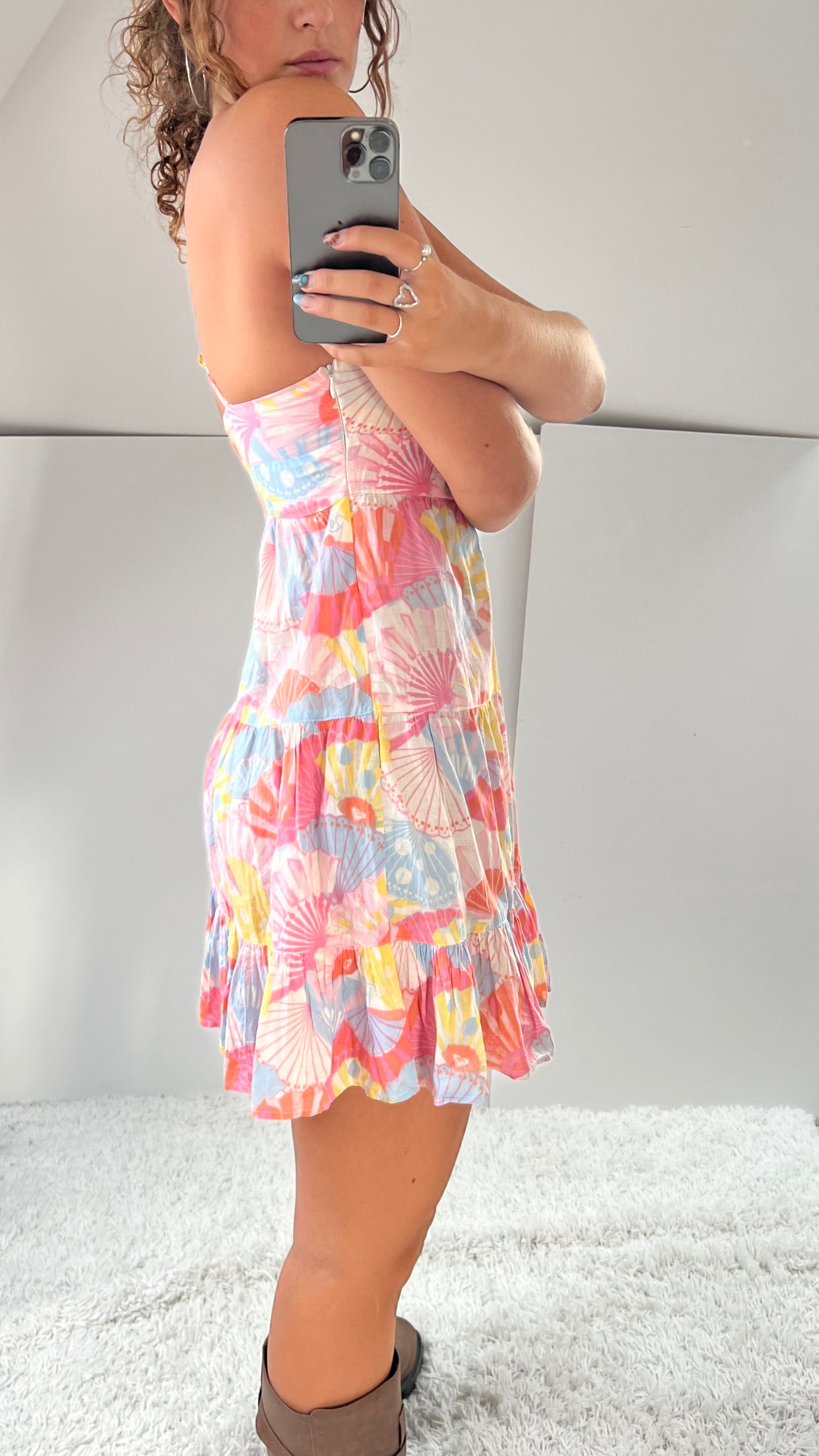 00s pink Roxy mini dress- size S