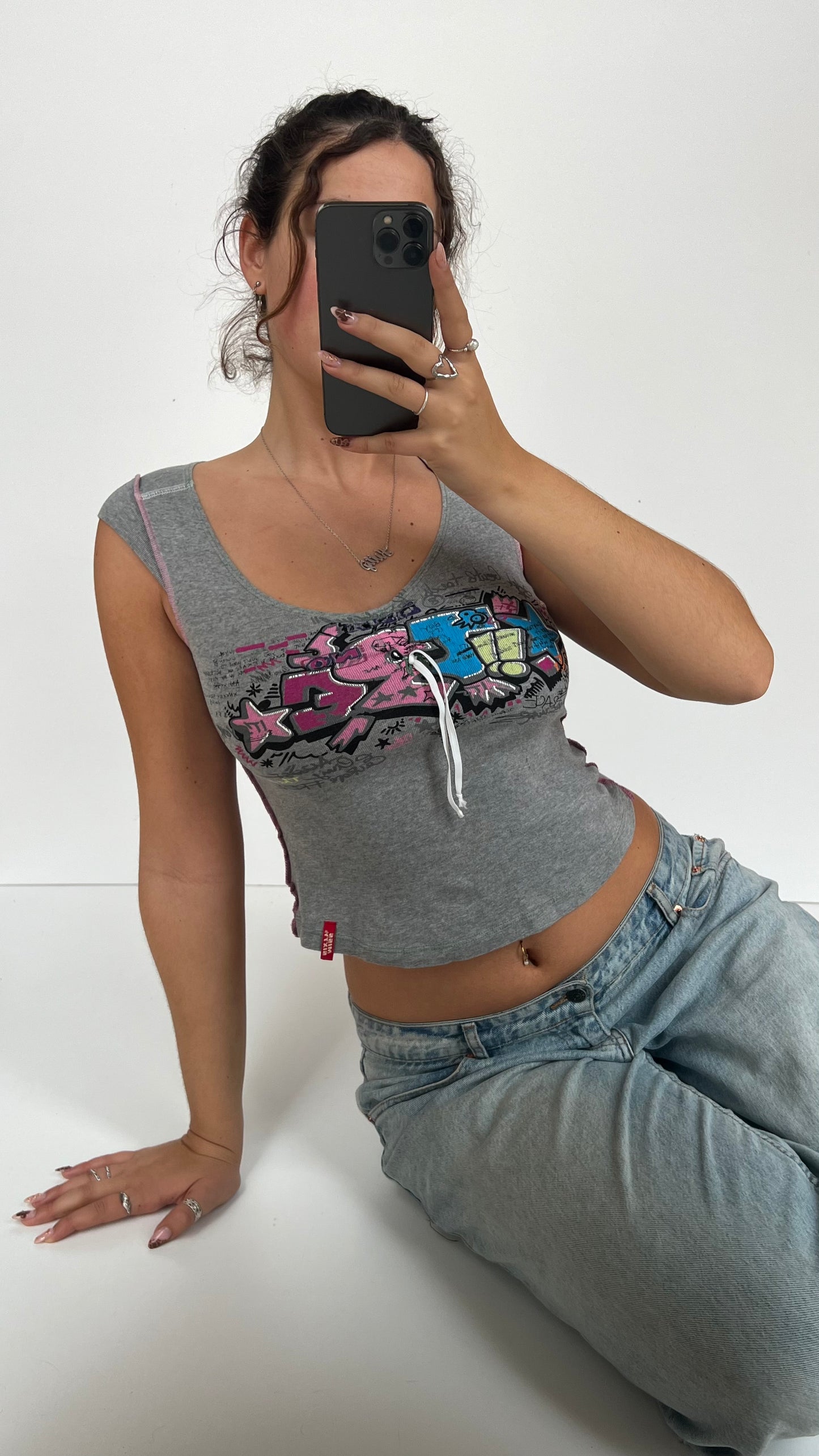 00s Miss Sixty baby tee- size S