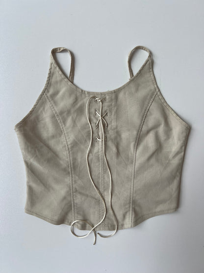 00s cream corset cami- size XS