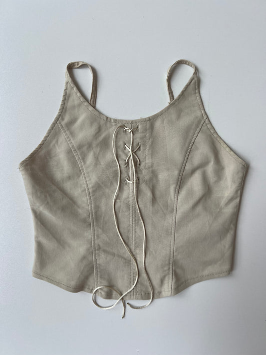 00s cream corset cami- size XS