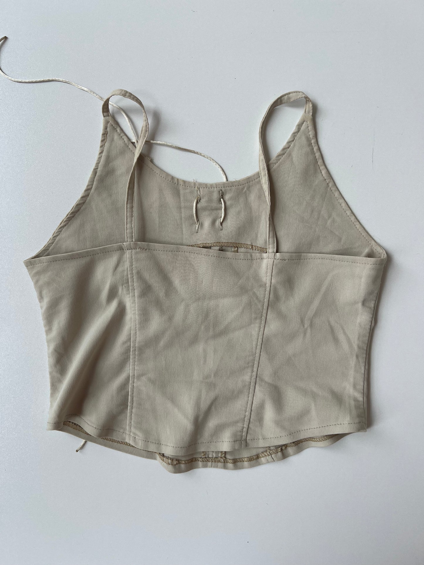 00s cream corset cami- size XS