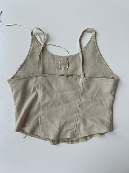 00s cream corset cami- size XS