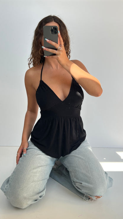 00s black babydoll cami- size S