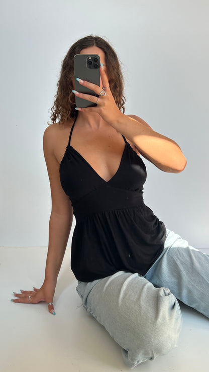 00s black babydoll cami- size S