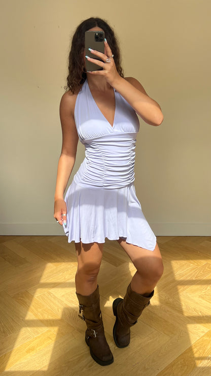 00s lilac mini dress- size S/M