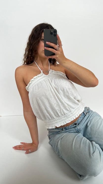 00s white bubble cami- size L