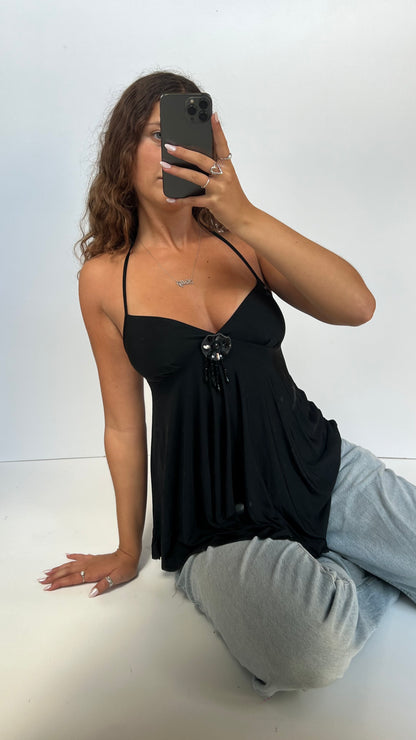 00s black babydoll cami- size XS