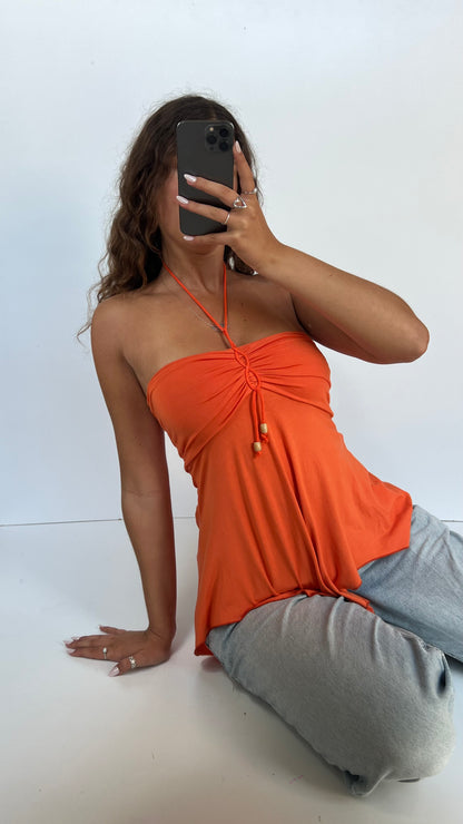 00s orange babydoll cami- size S