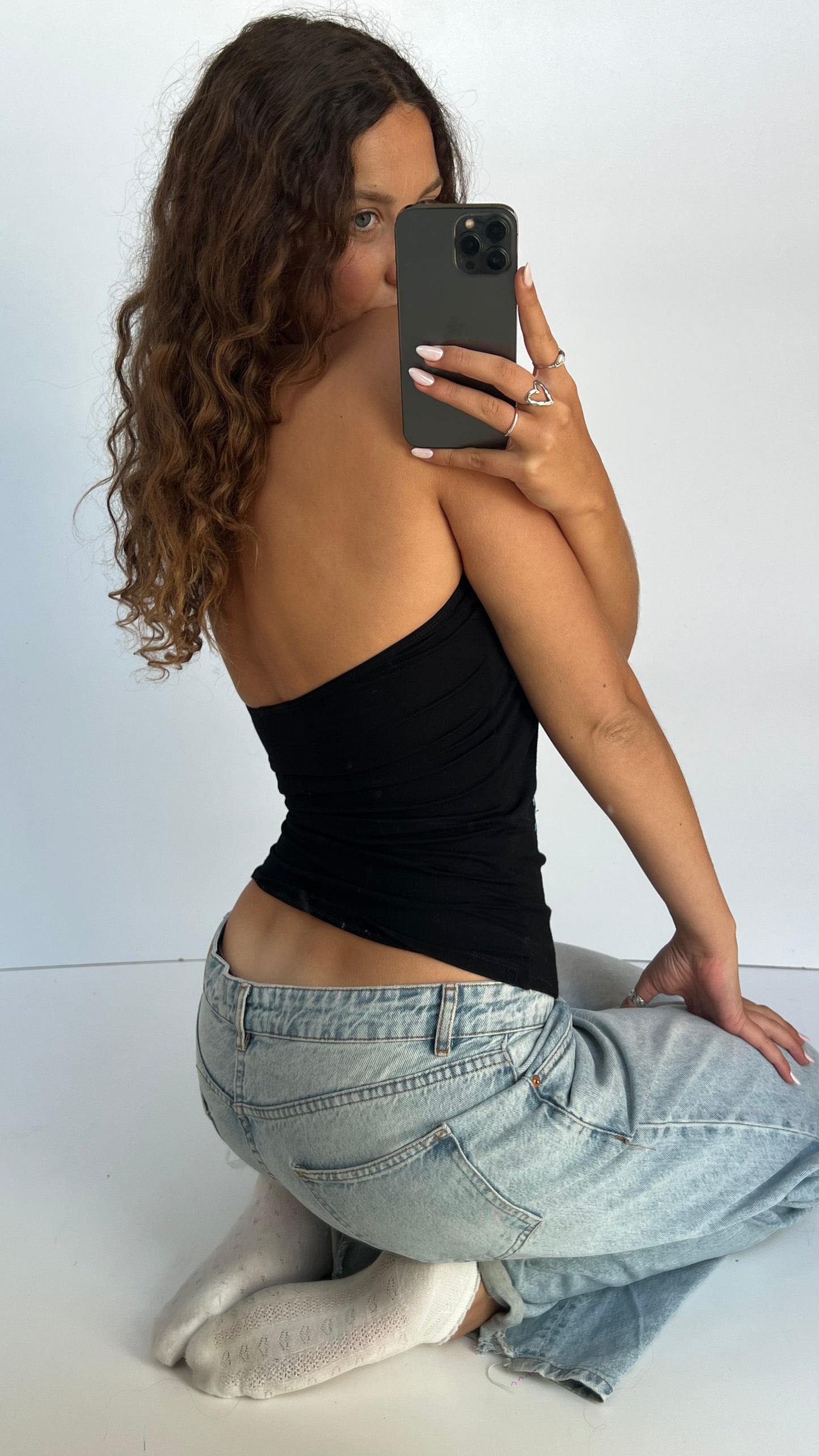 00s black sequin cami- size M/L