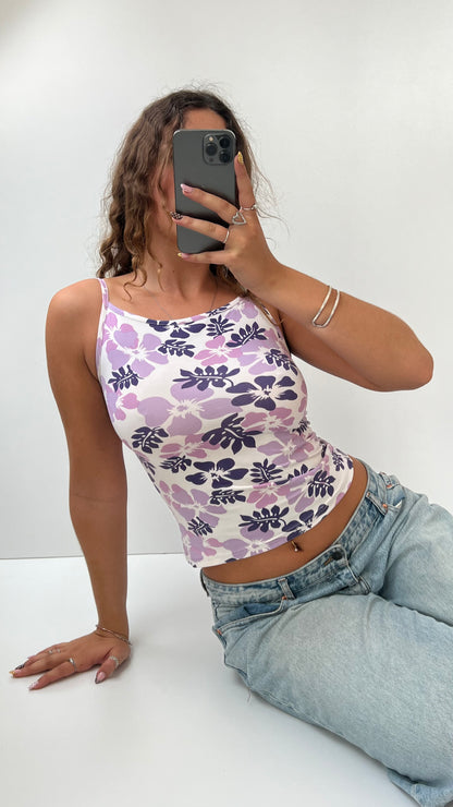 00s purple hibiscus cami- size S