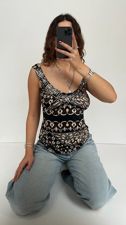 00s black brown cami- size M