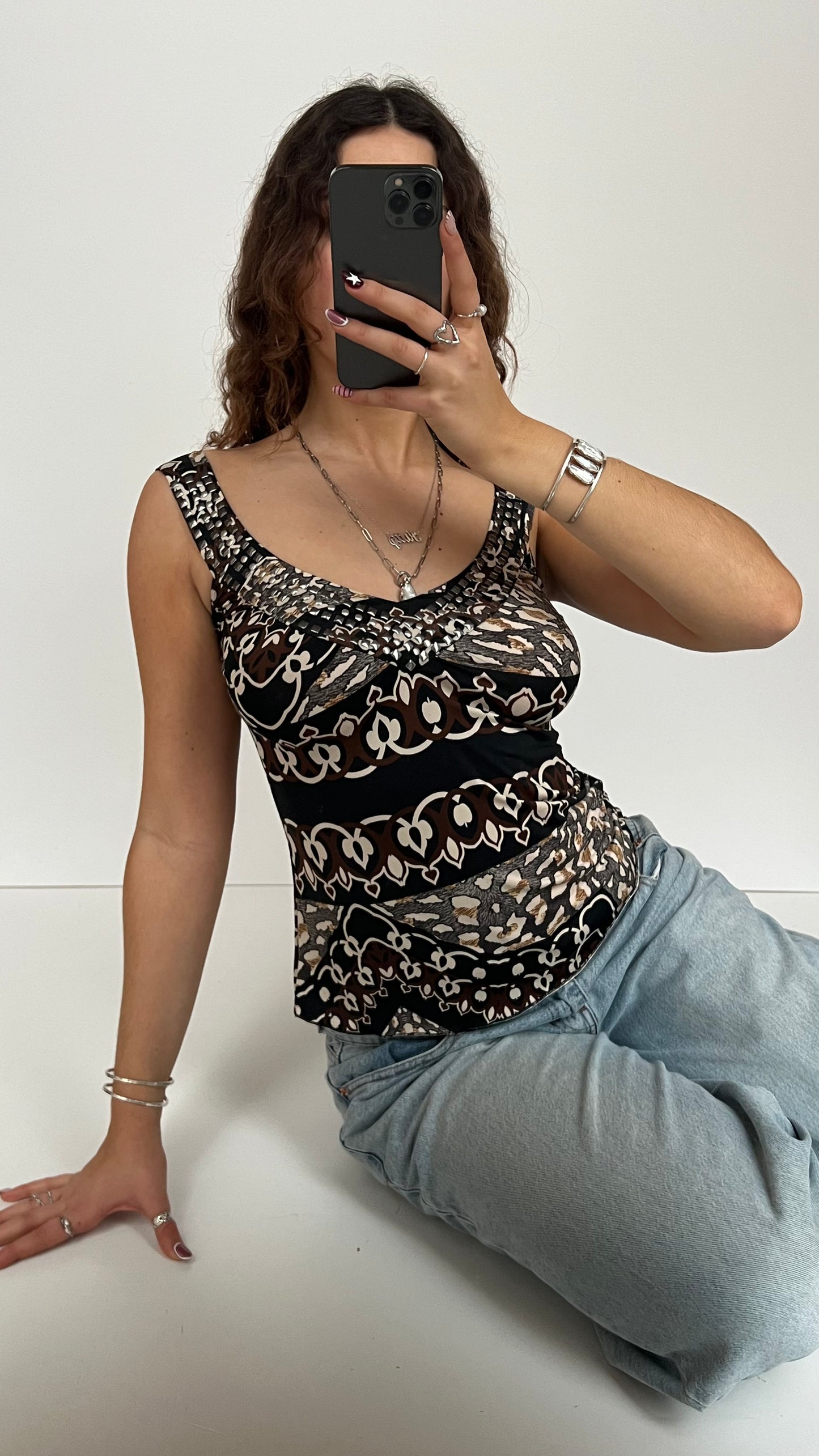 00s black brown cami- size M