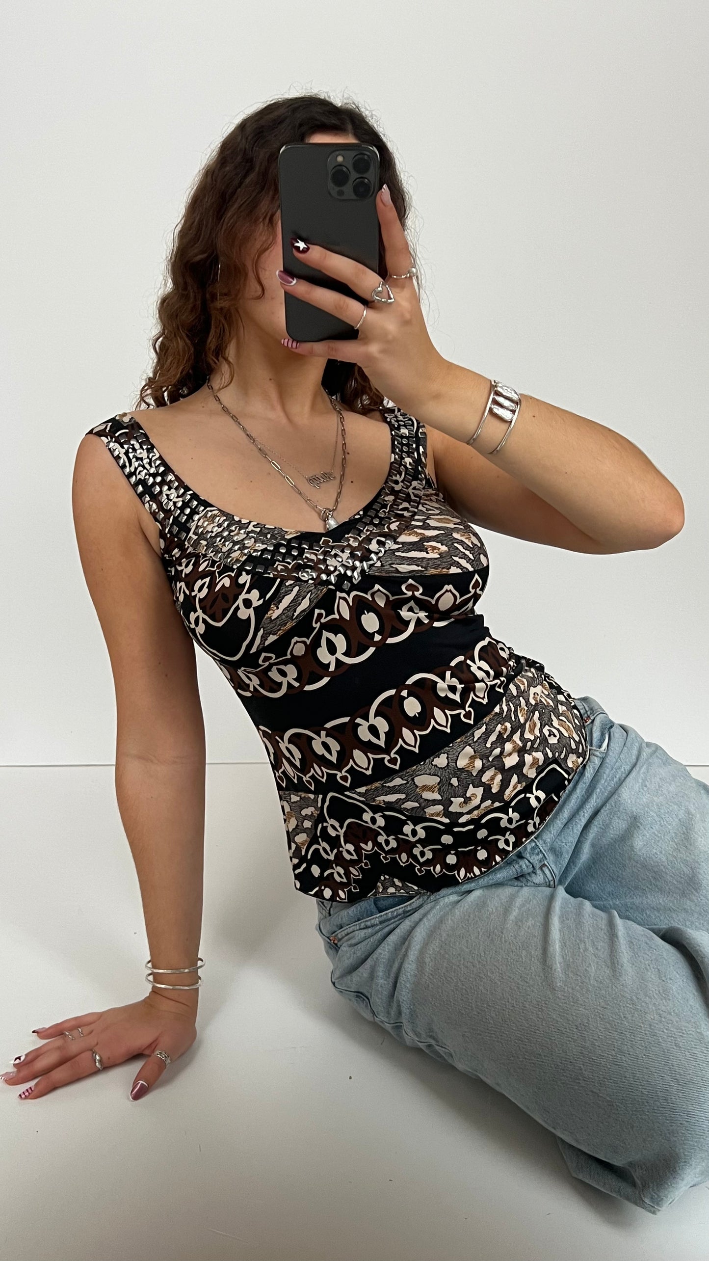 00s black brown cami- size M