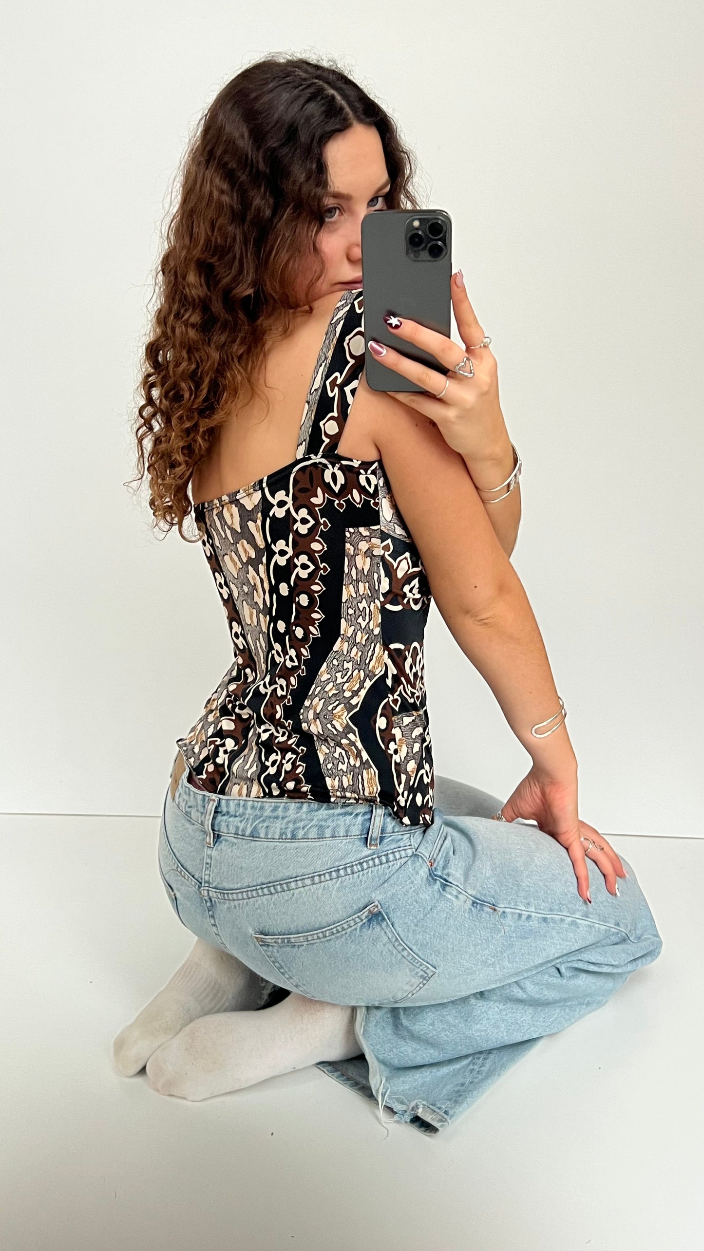 00s black brown cami- size M