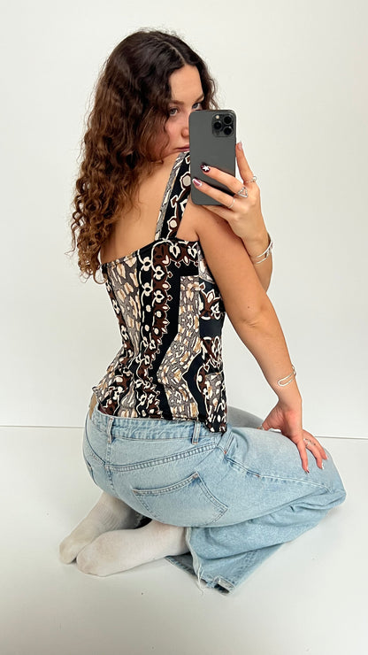 00s black brown cami- size M