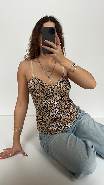 00s leopard print cami- size L