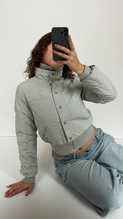 00s grey puffer jacket- size L