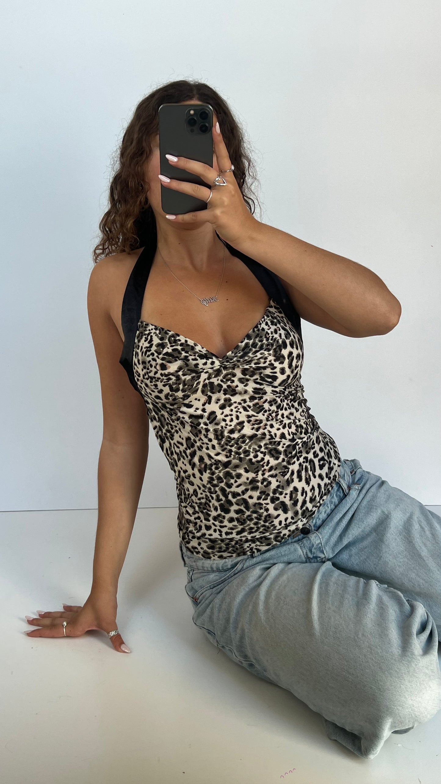 00s leopard print cami- size S