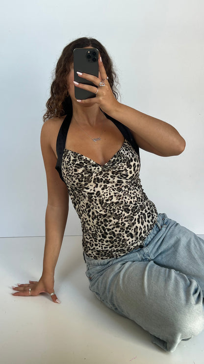 00s leopard print cami- size S