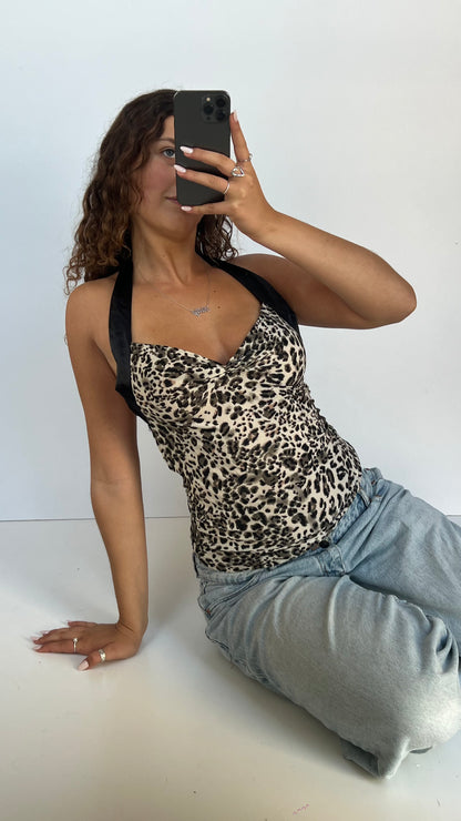 00s leopard print cami- size S