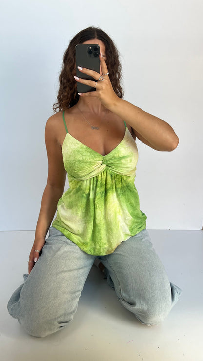00s green babydoll cami- size M