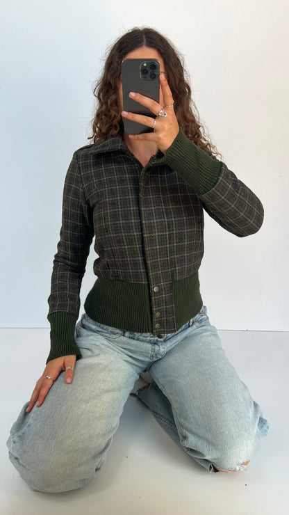 00s khaki jacket- size M