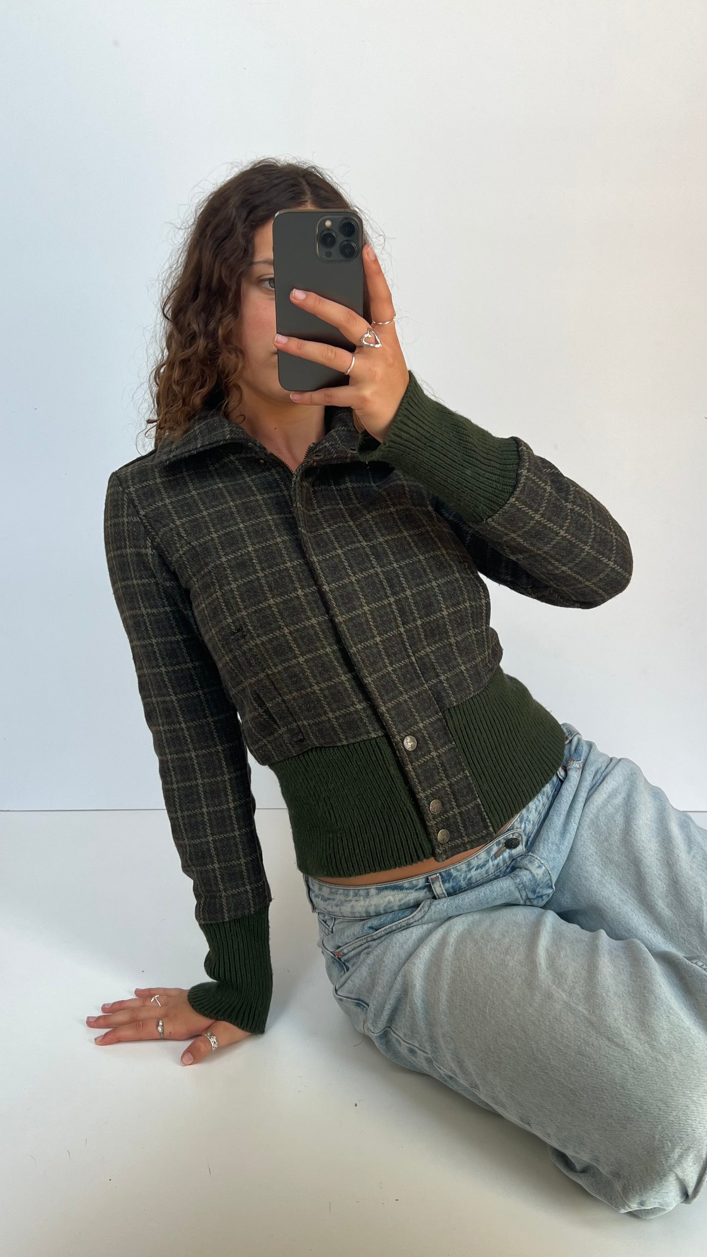 00s khaki jacket- size M
