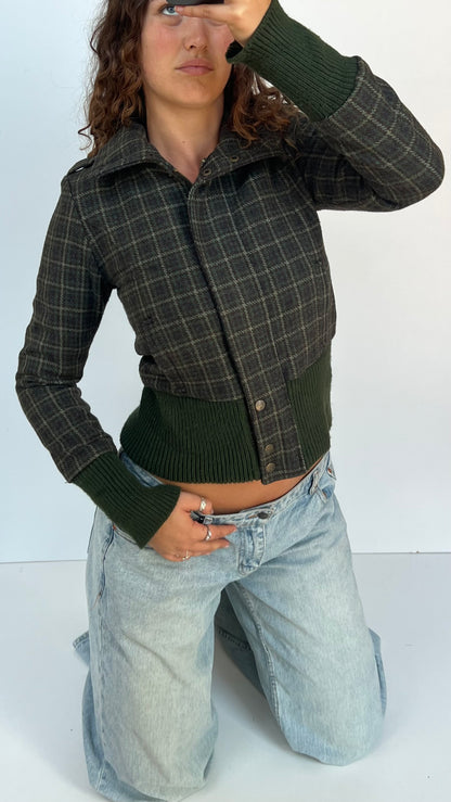 00s khaki jacket- size M
