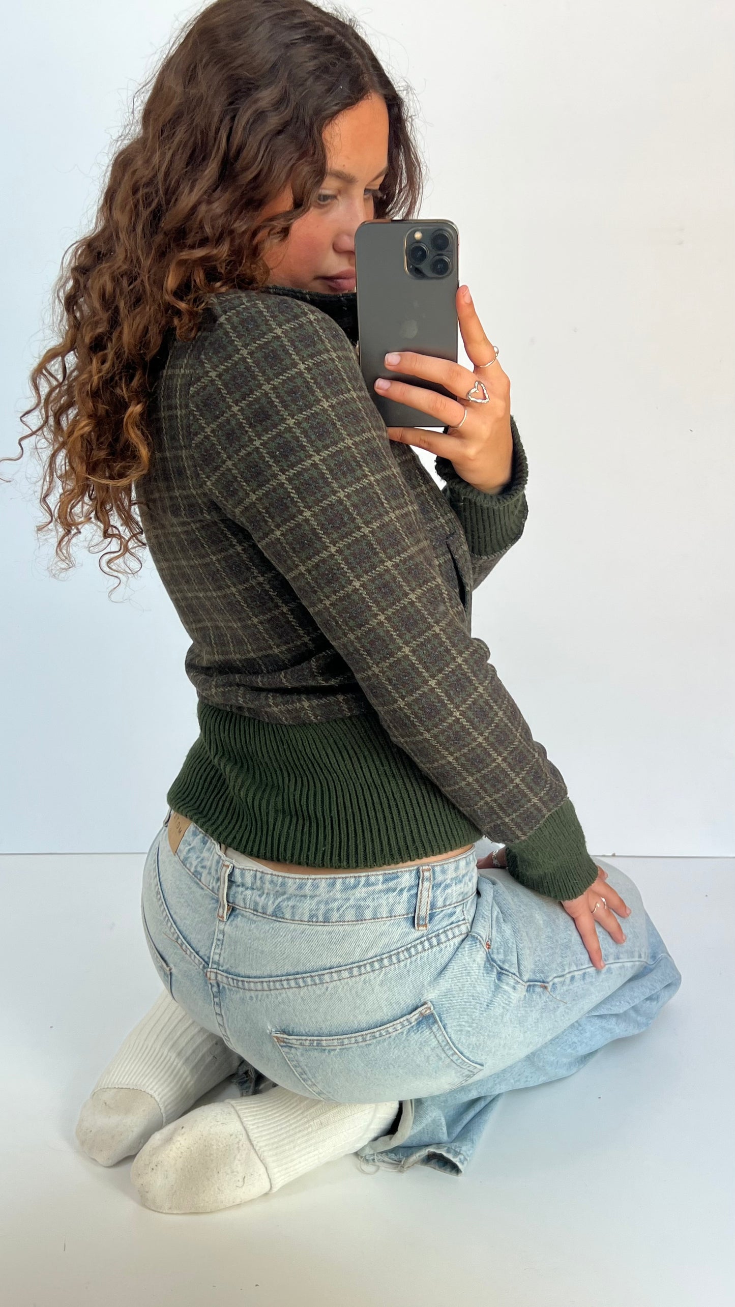 00s khaki jacket- size M