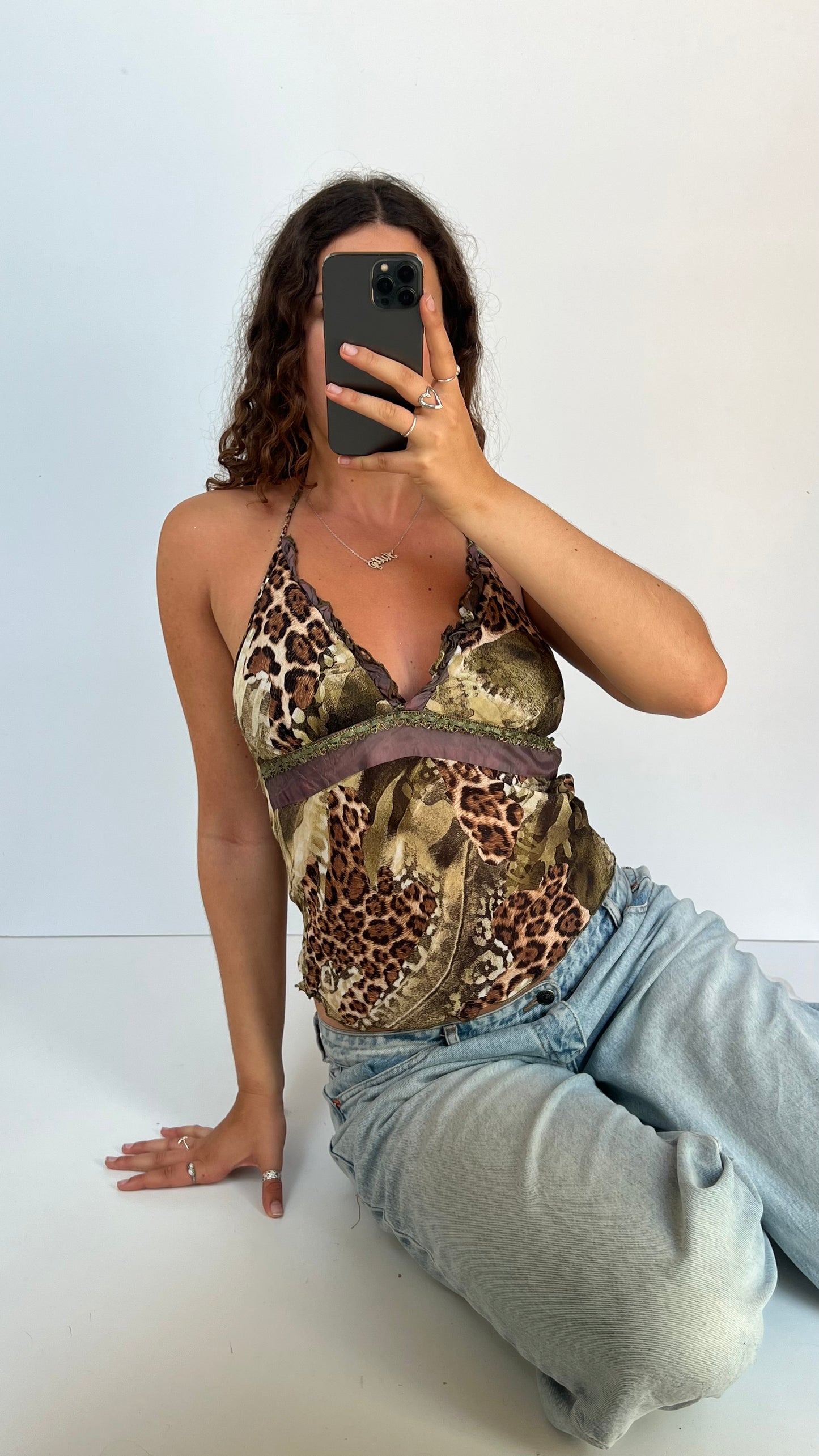 00s leopard print cami- size S