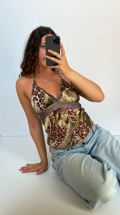 00s leopard print cami- size S