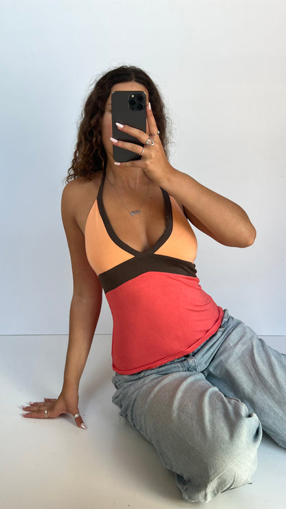00s orange coral cami- size S