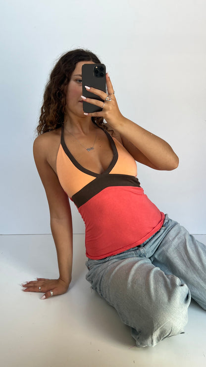 00s orange coral cami- size S