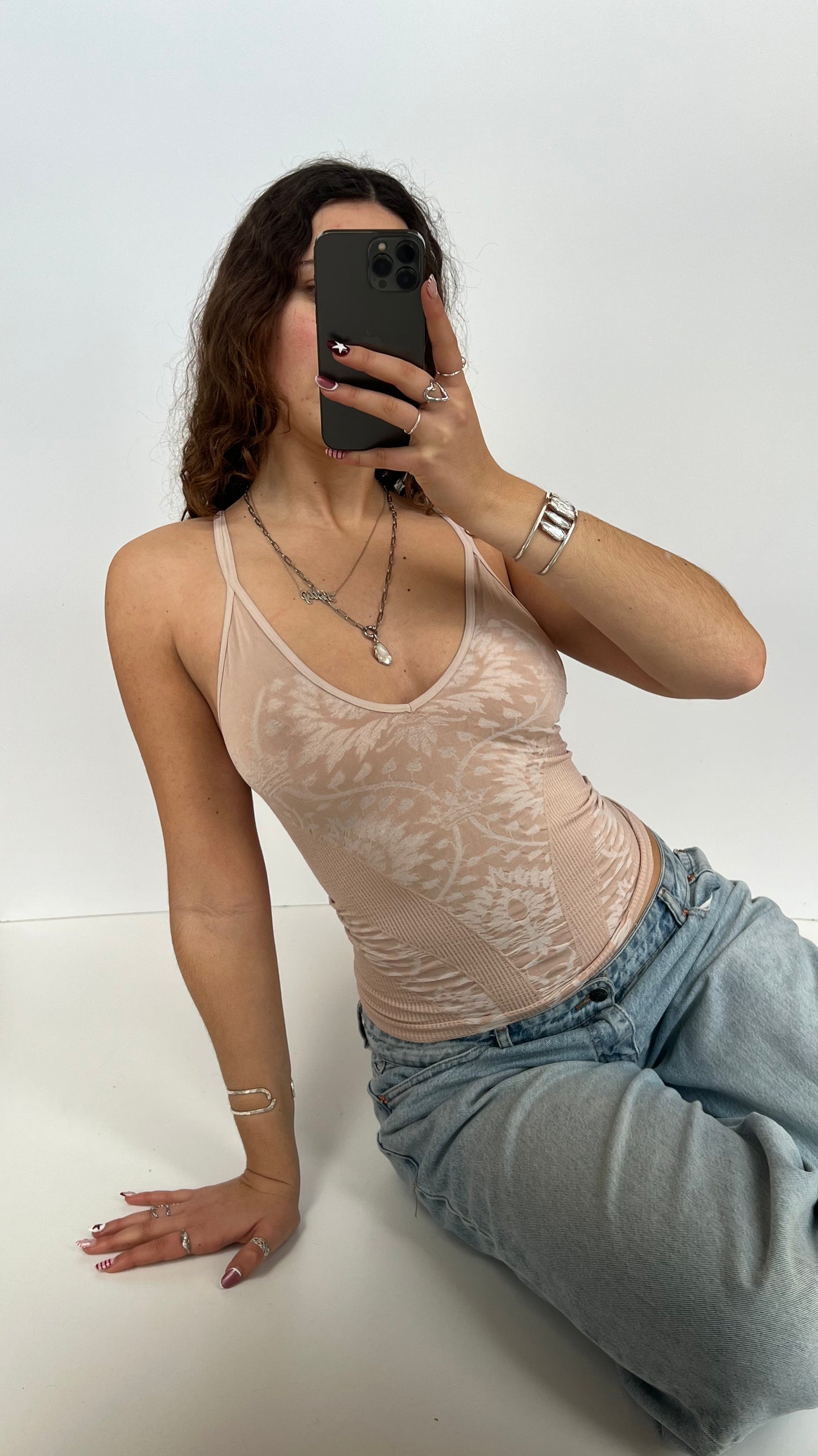 00s baby pink cami- size S