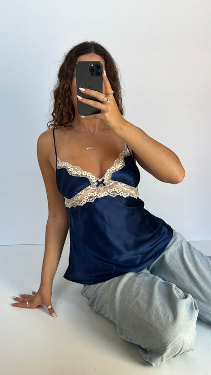 00s navy lace cami- size M