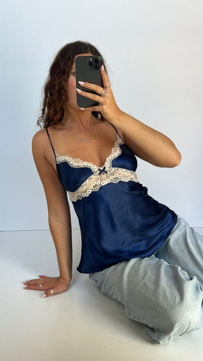00s navy lace cami- size M