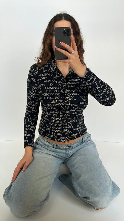 00s black Morgan shirt- size M