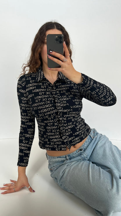 00s black Morgan shirt- size M
