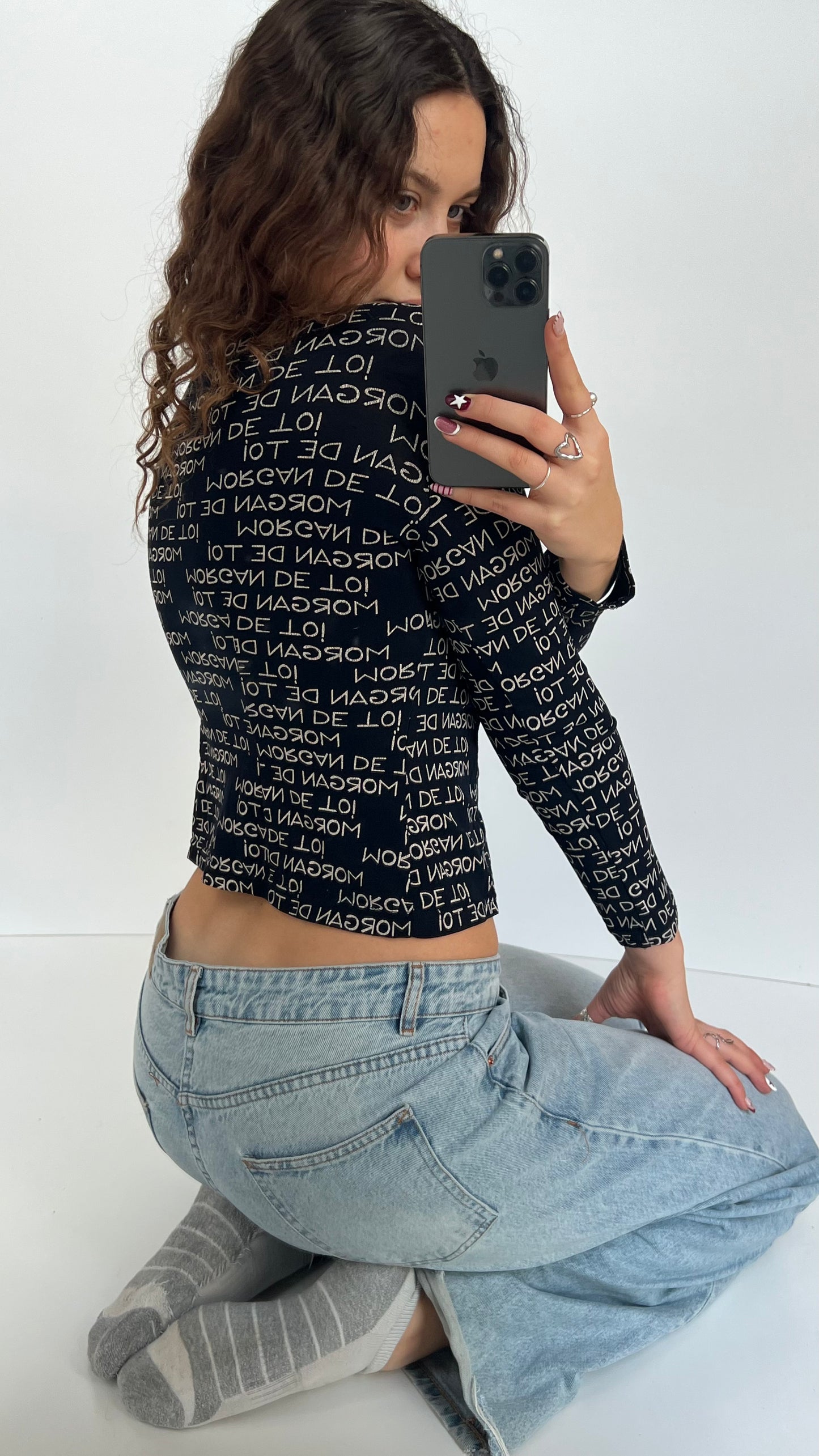 00s black Morgan shirt- size M