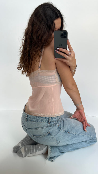 00s baby pink cami- size S