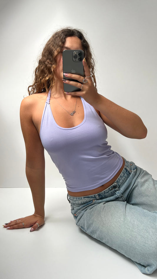 00s lilac halter cami- size S/M